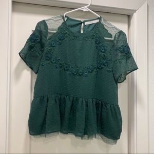 Green Zara Top